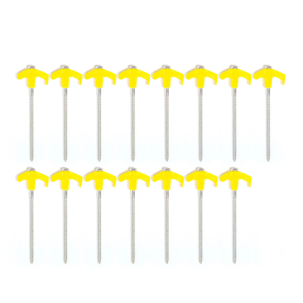 Tent Peg Set Screw In 16pc