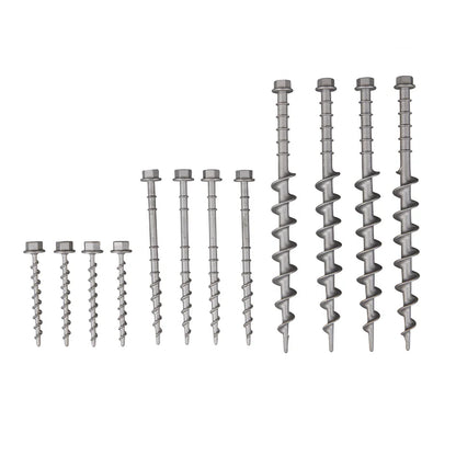 Screw-In Aluminium Peg Kit 22 Piece