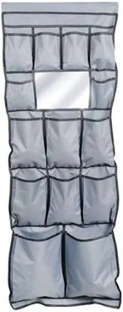 Wildtrak 14 Pocket Car Caravan Camping Hanging Organiser with Mirror