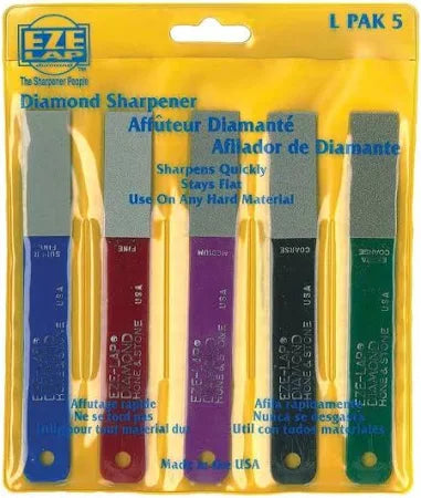 Eze-Lap Diamond Hone & Stone Sharpener 5 Pack Set
