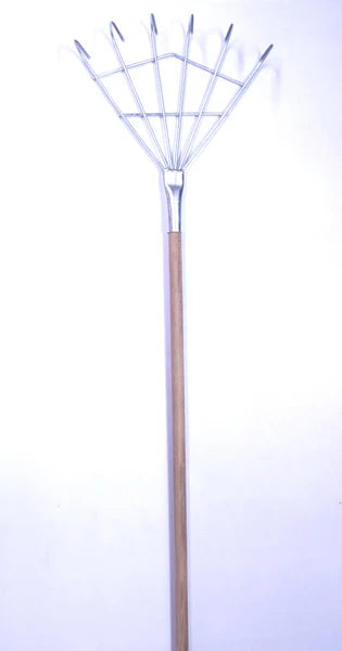 Crab rake wood handle