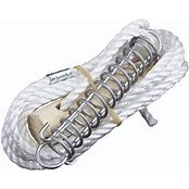 Guy rope white with wooden runner & spring